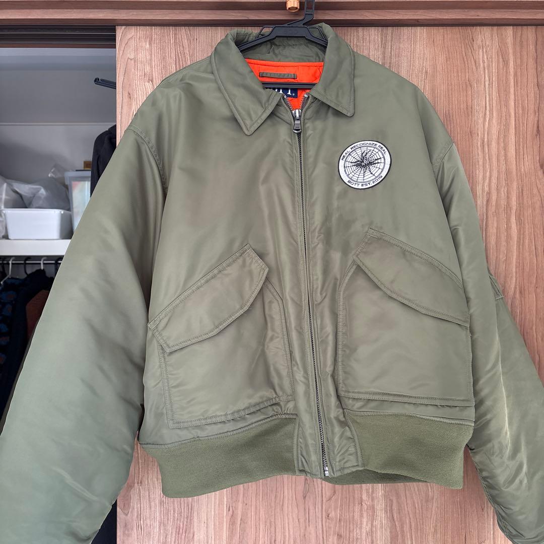 BOTT フライトジャケット　MA-1ジャケット Lサイズ カーキ