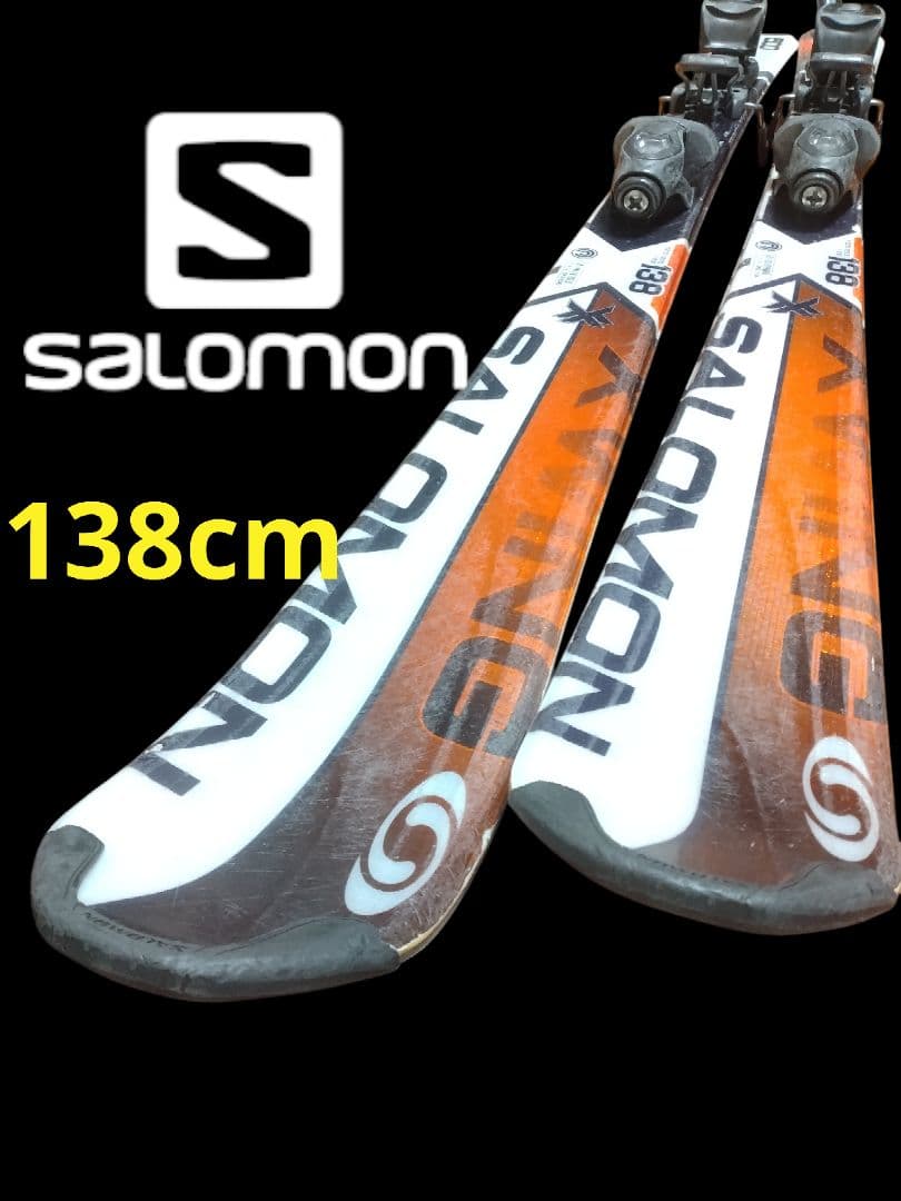 【SALOMON☆】138cm　スキー板セット♪　送料無料！