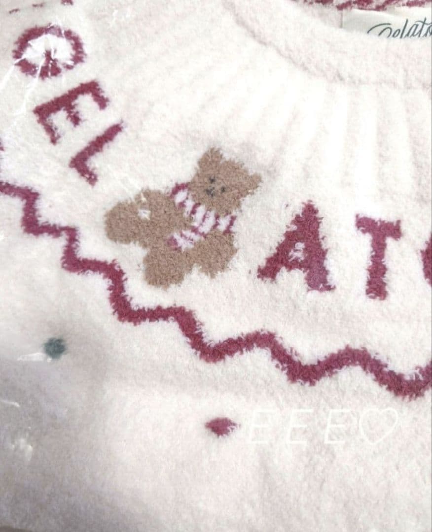 【ラッピング付】正規品♡新品 ジェラートピケ ノルディック上下セット　ホワイト