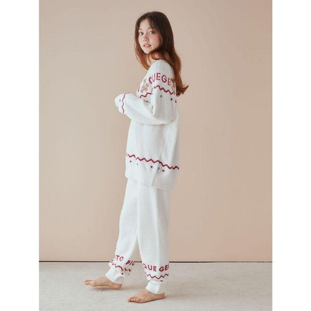 【ラッピング付】正規品♡新品 ジェラートピケ ノルディック上下セット　ホワイト