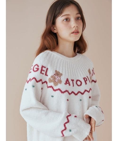 【ラッピング付】正規品♡新品 ジェラートピケ ノルディック上下セット　ホワイト