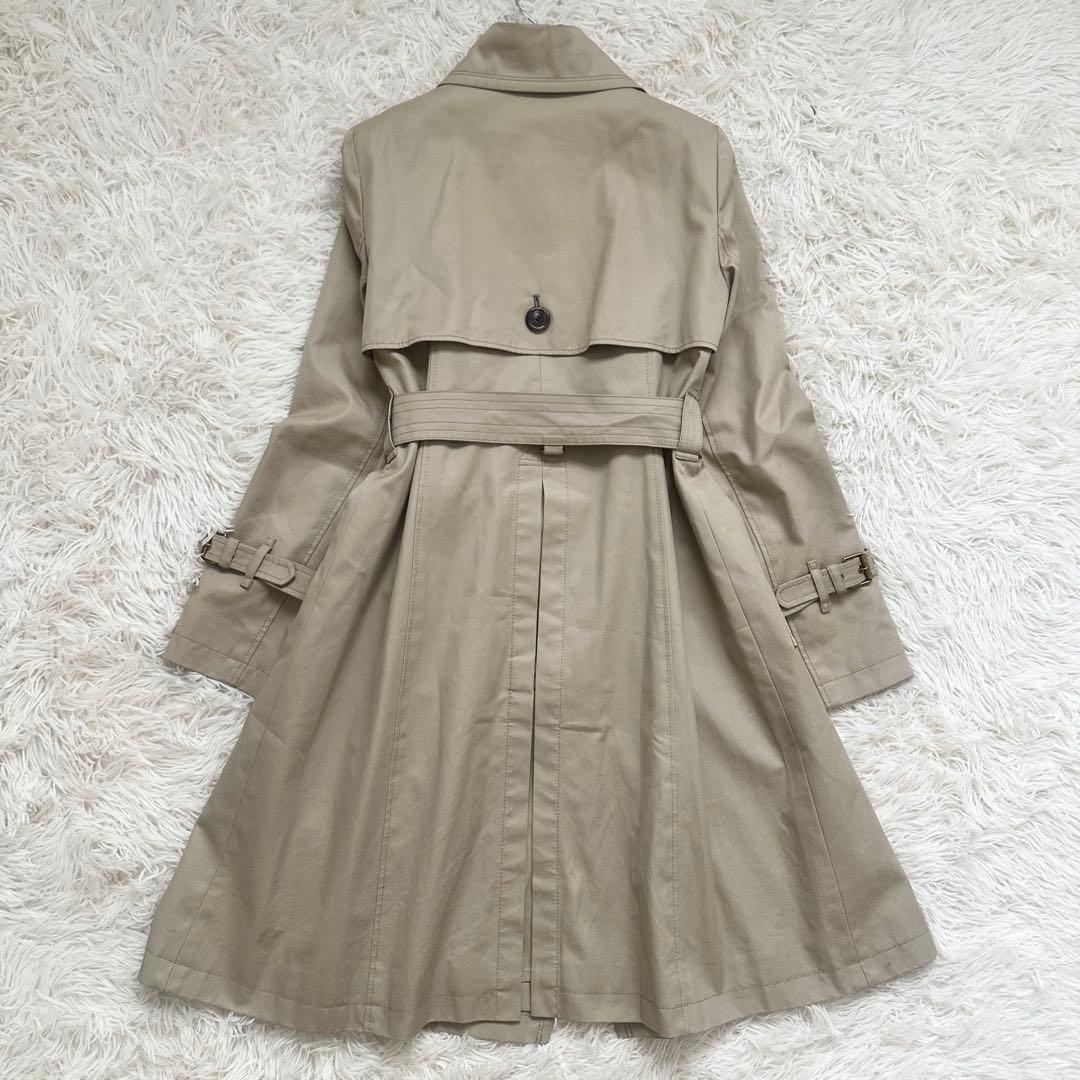 バーバリーブルーレーベル ライナー付 トレンチコート メガチェック ベージュ M