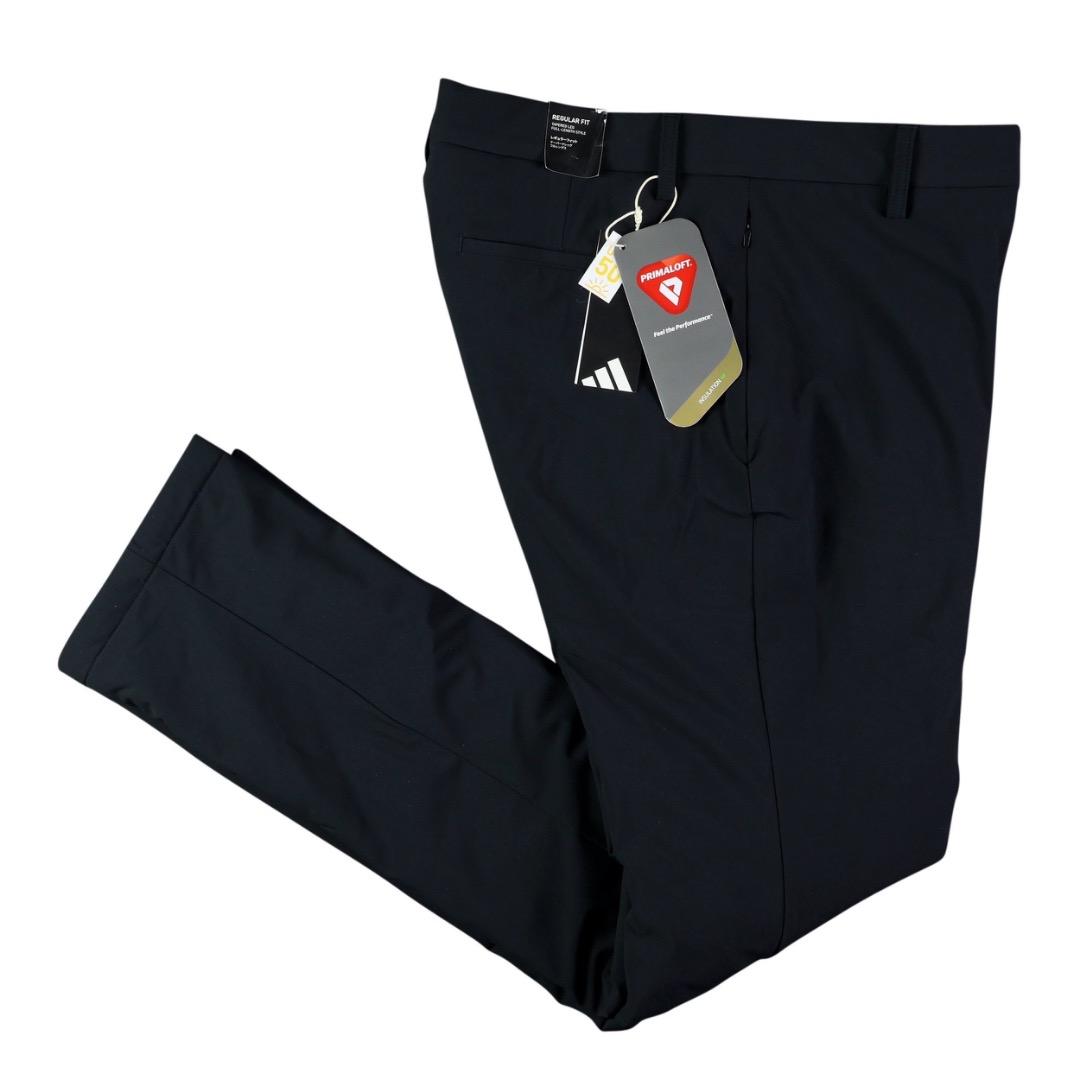 【76】秋冬 定価27,500円 アディダス ゴルフ 中綿 テーパードパンツ 黒