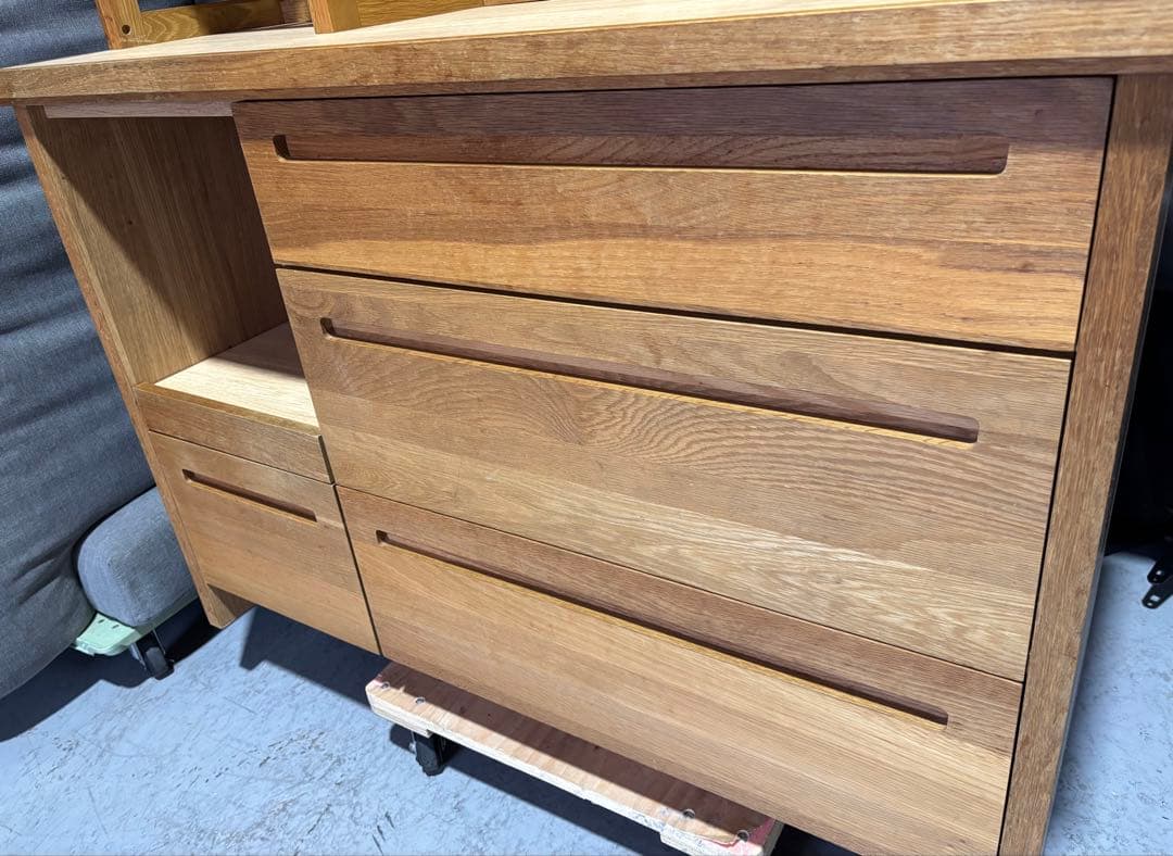 最高級 末次家具工芸 レンジボード、カップボード、幅123cm Used