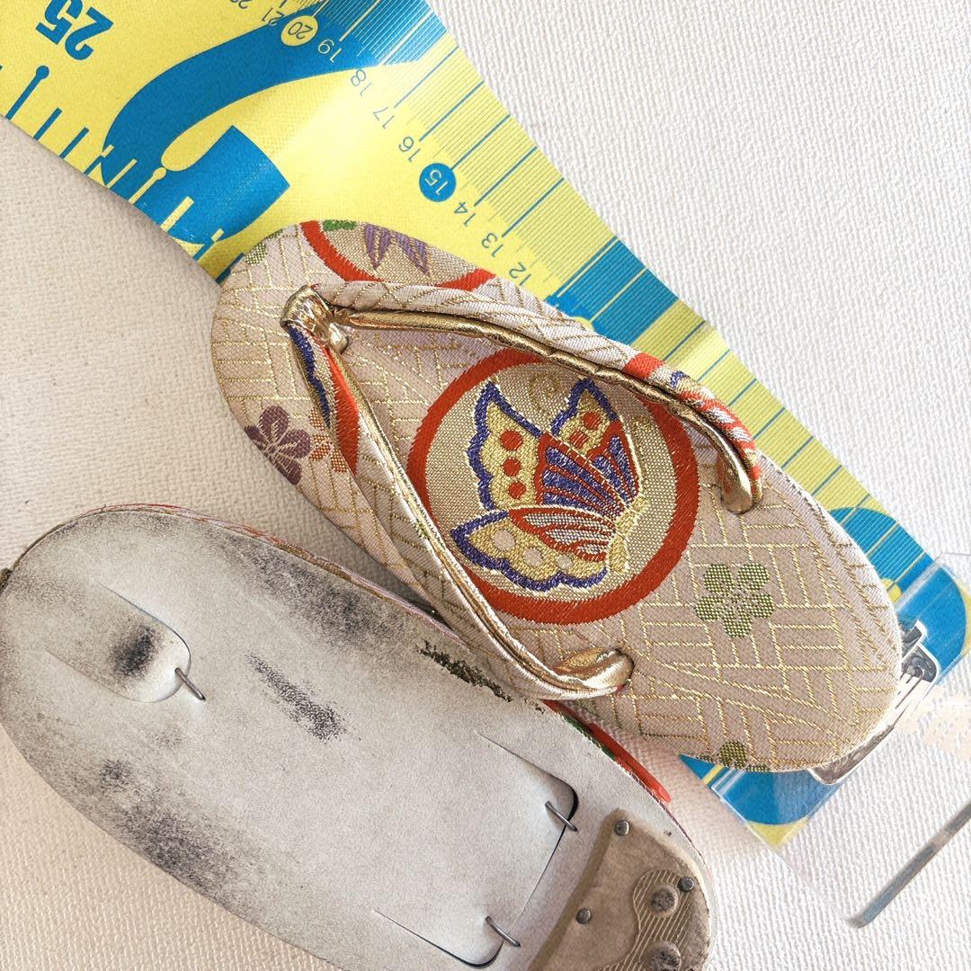 七五三 3歳 きもの着物 被布セット オレンジ×白系　小物セット