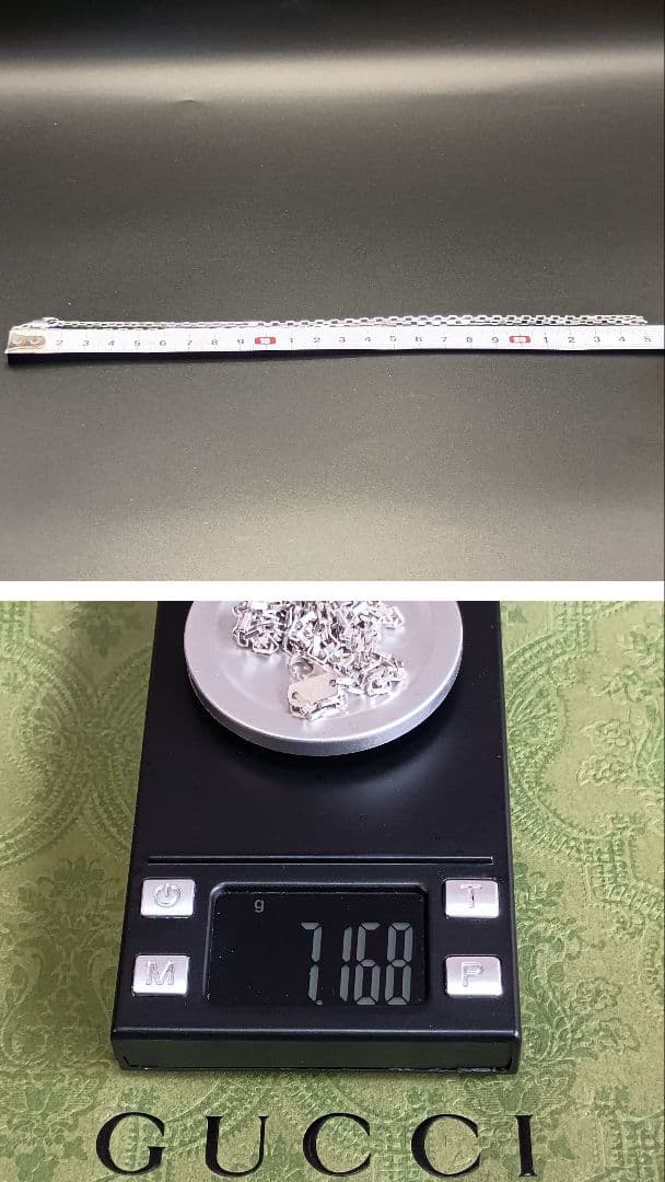 【美品】GUCCI ベネチアンチェーン 51cm SILVER925ユニセックス