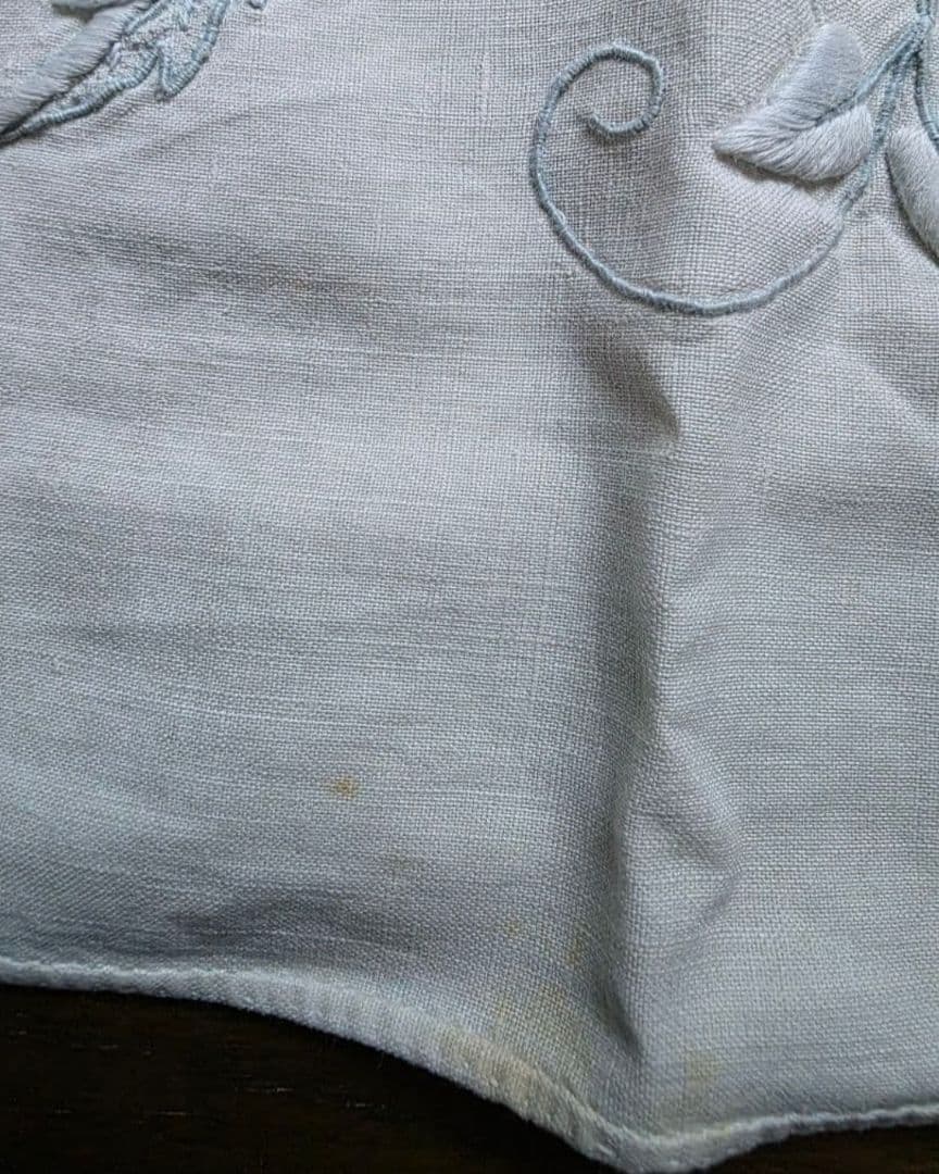 フランスアンティーク　ピローケース　フランスアンティークレース