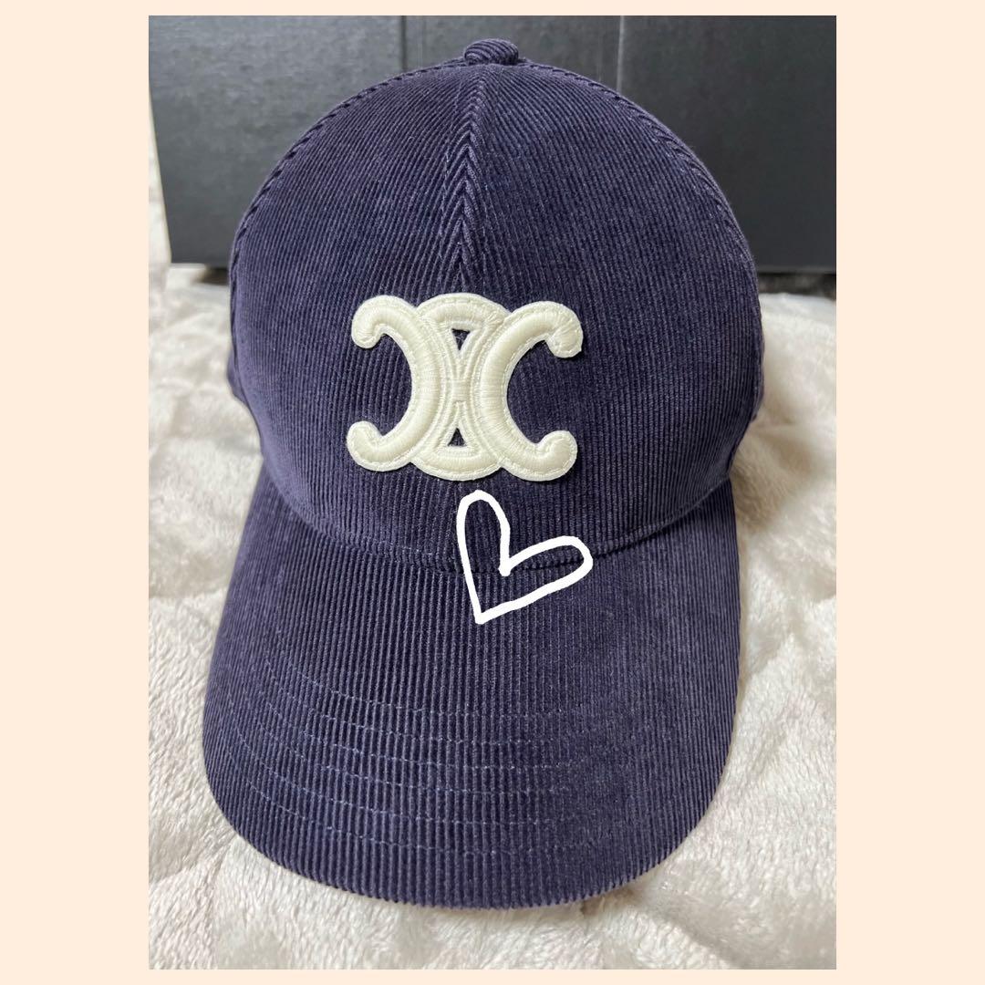 CELINE セリーヌ　トリオンフベースボールキャップコーデュロイ