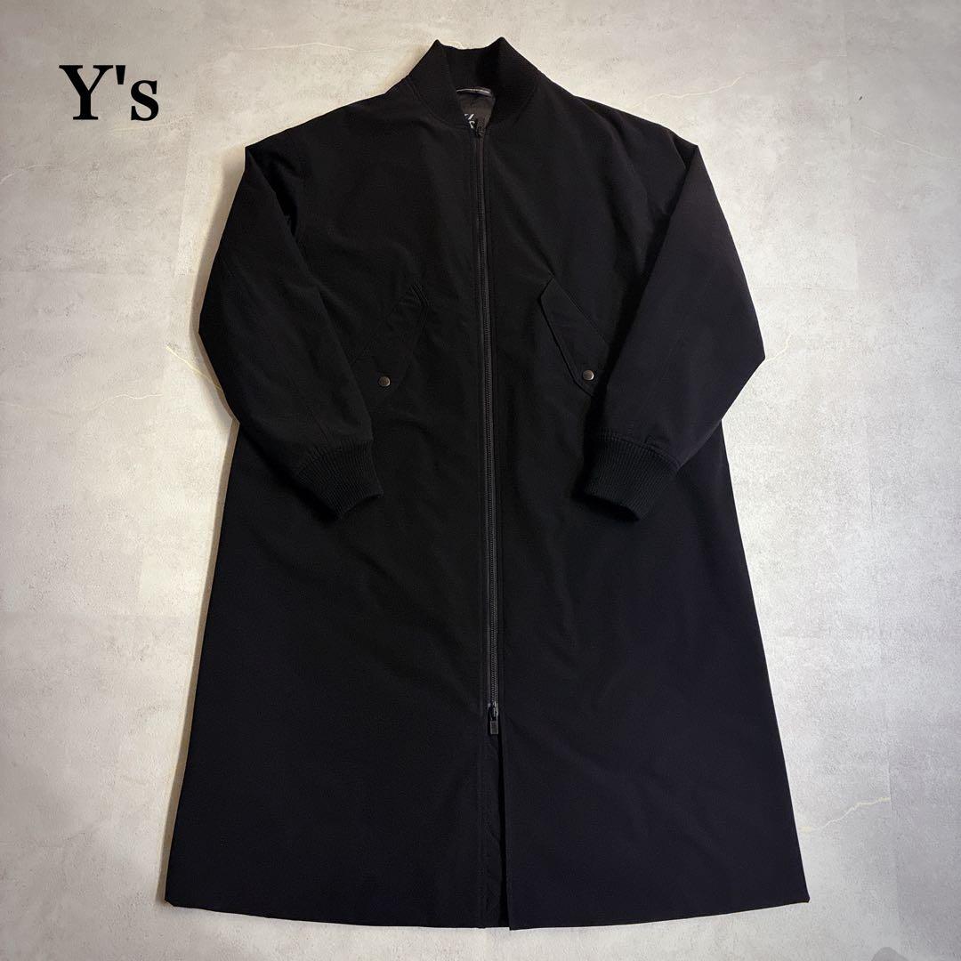 美品 Y's 2025AW LONG MA-1 ブルゾン ロングコート 中綿