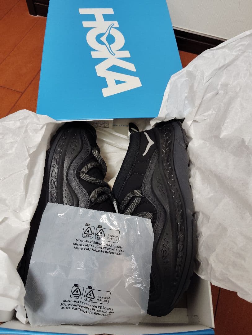 HOKA ORA PRIMO BLACK/BLACK　28.5