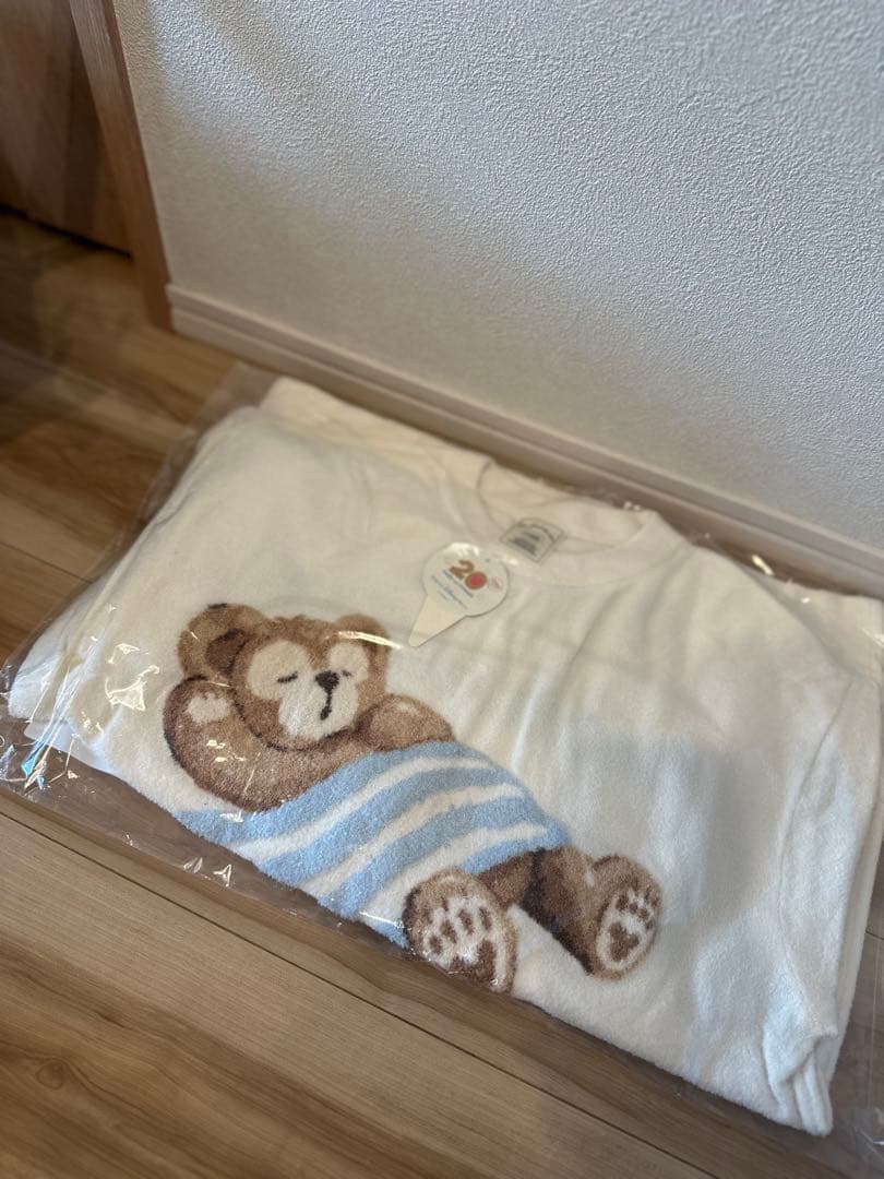 gelato pique ルームウェアセット　白　ダッフィー