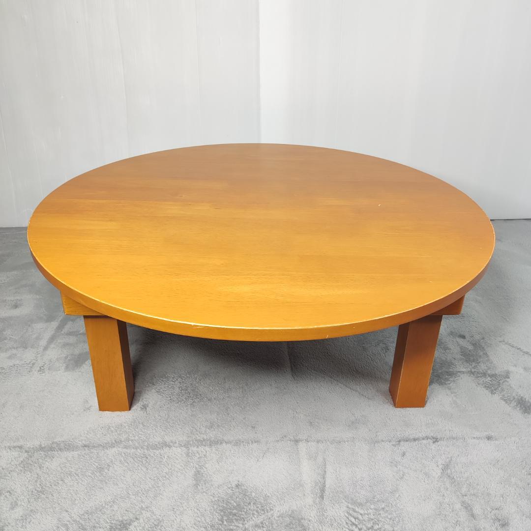 天然木製　丸テーブル　座卓　ちゃぶ台　レトロ　アンティーク　直径80 高さ30