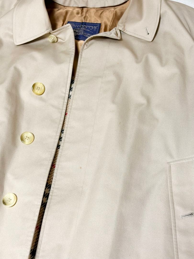 バーバリー　ステンカラーコート　ベージュ　Mサイズ　ノバチェック　ライナー付