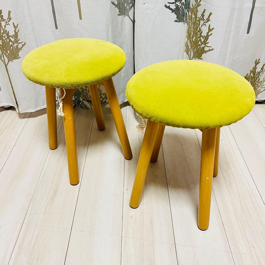 【廃盤品】　良品計画　スツール　2脚まとめ
