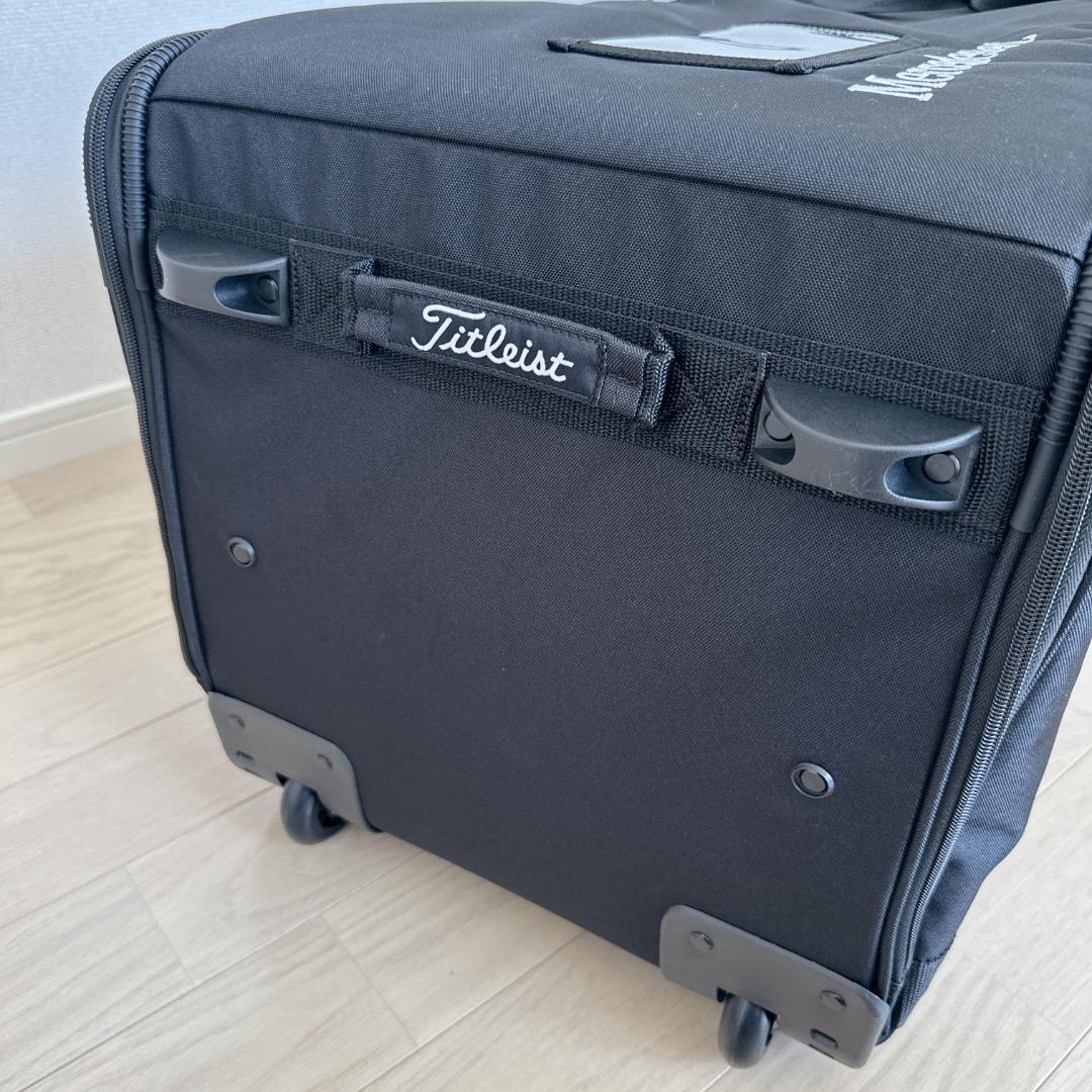 メルセデスベンツ×タイトリスト　ゴルフバッグ　トラベルケース　黒色　ホイール付き