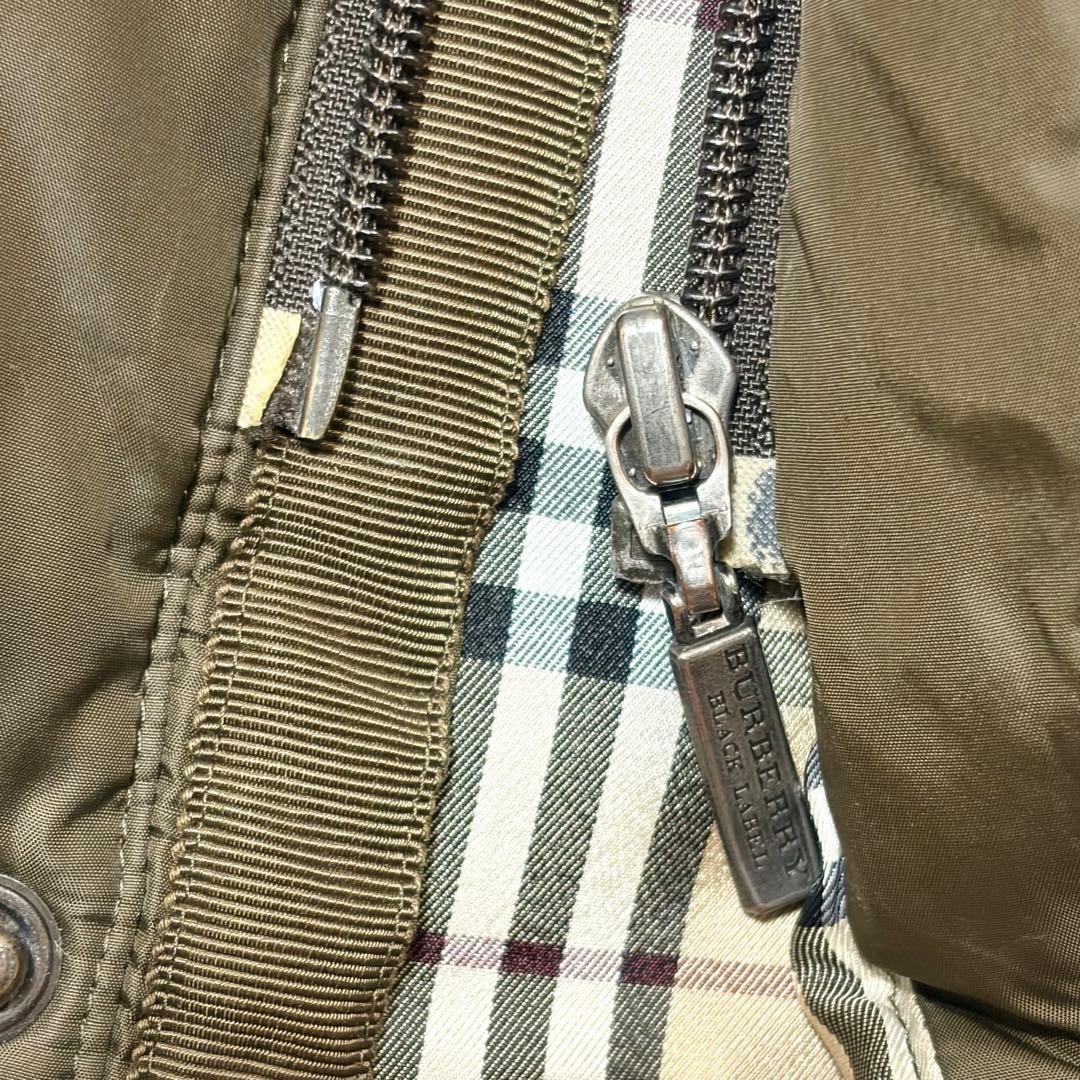BURBERRY BLACKLABEL バーバリーダウンジャケットカーキＬ