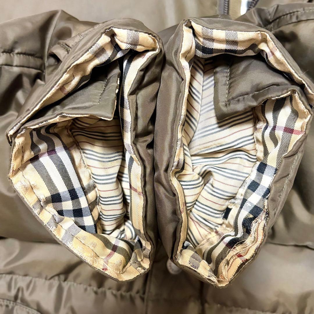 BURBERRY BLACKLABEL バーバリーダウンジャケットカーキＬ