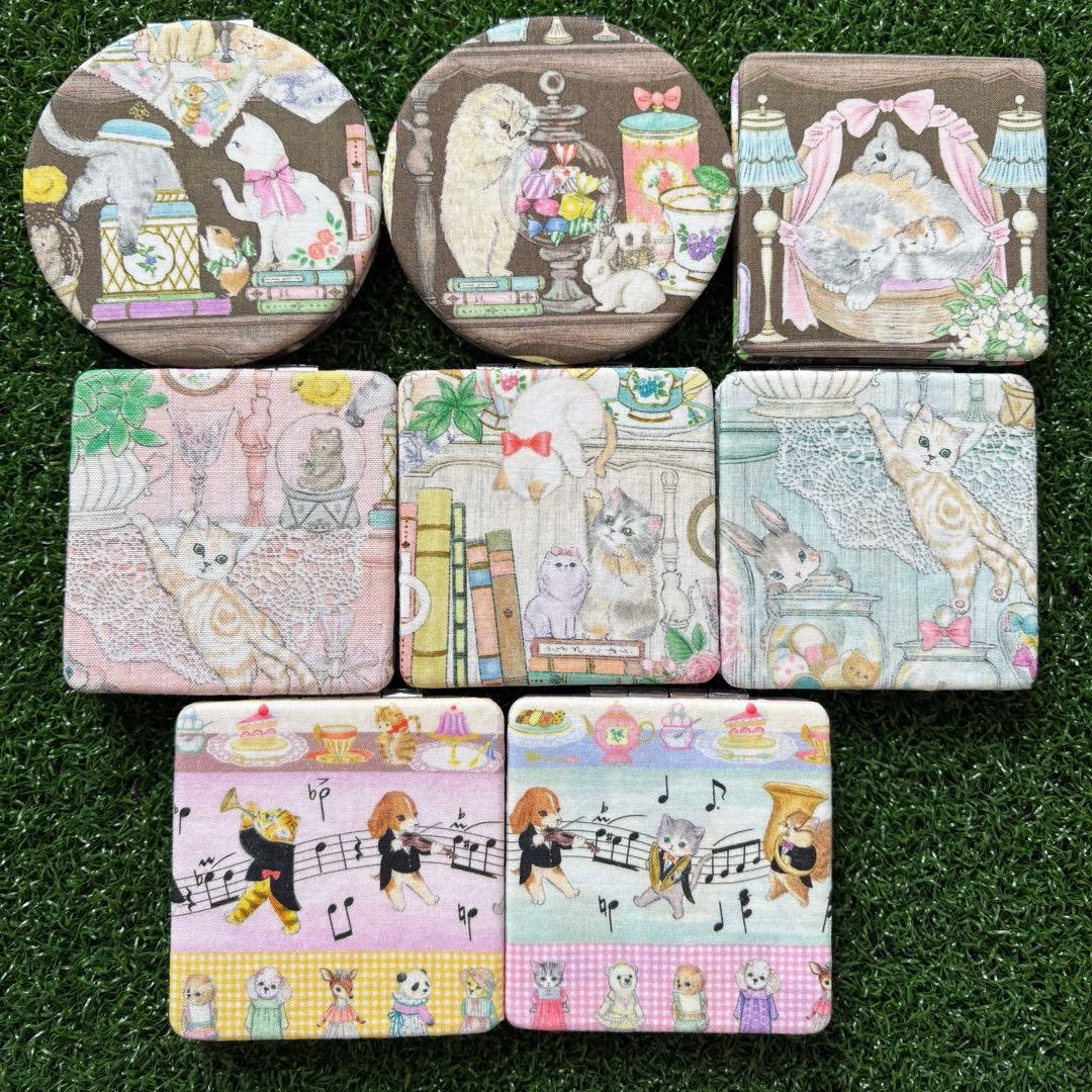 ピカピカ☆ハンドメイド メガネケース コンパクトミラー ユキエモン