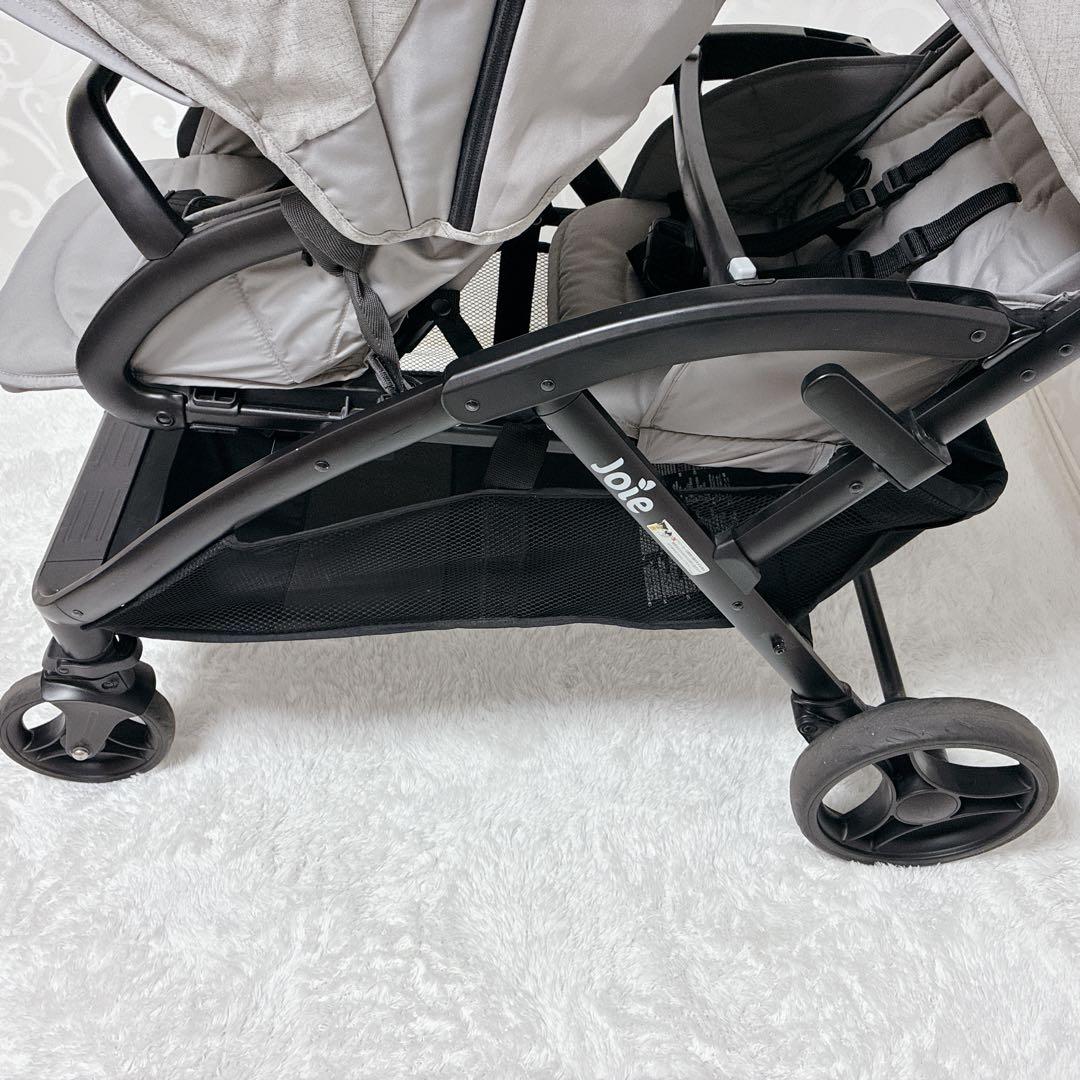 Joie ジョイー 2人乗りベビーカー エヴァライトデュオ グレーフランネル