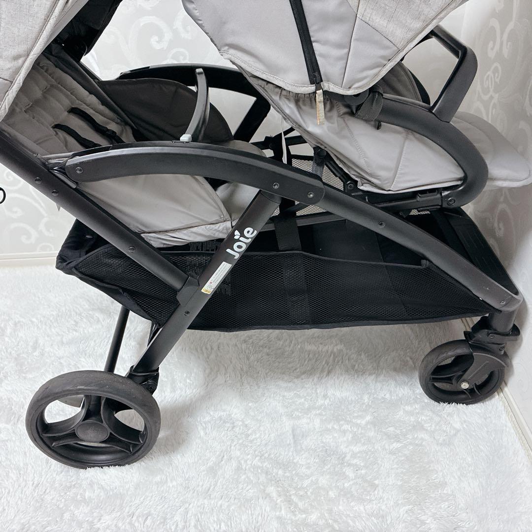 Joie ジョイー 2人乗りベビーカー エヴァライトデュオ グレーフランネル