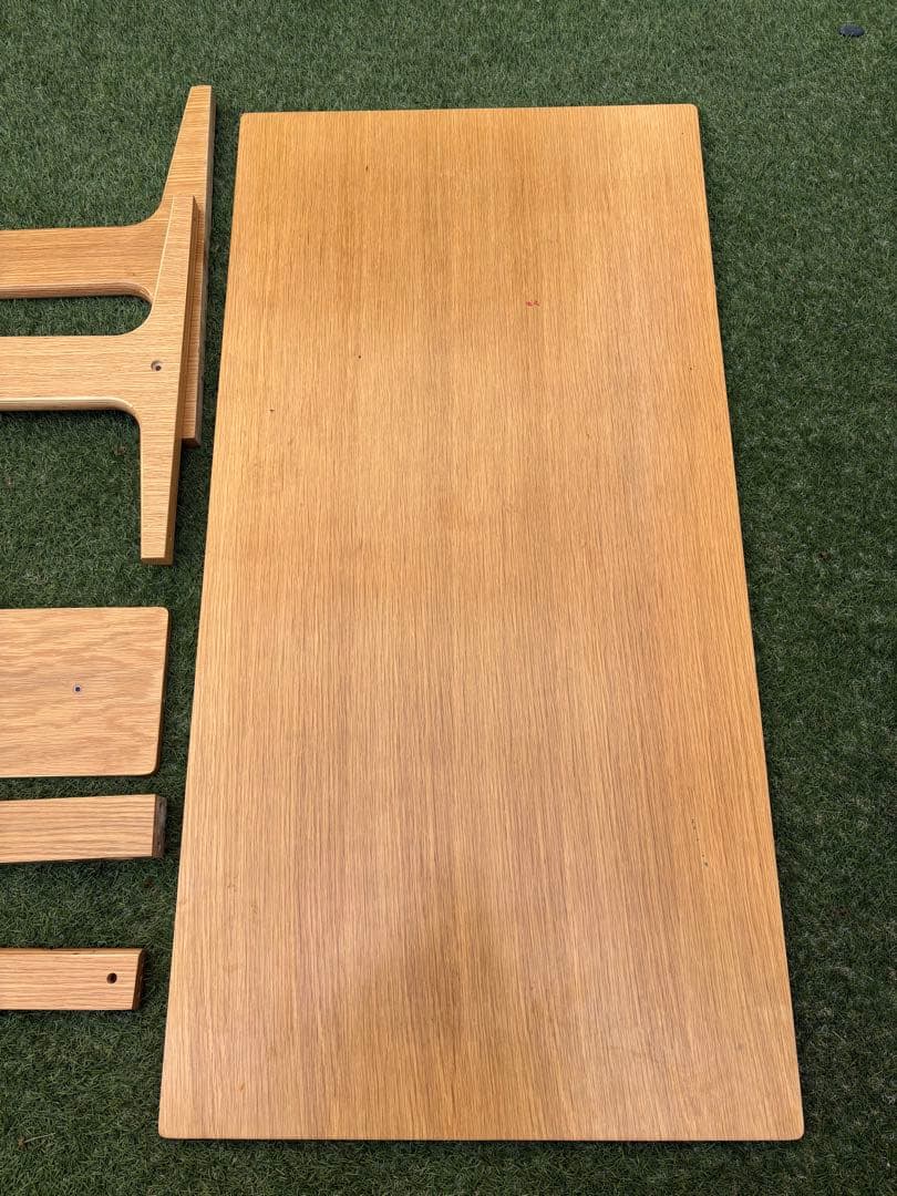 無印良品　リビングでもダイニングでも使える　ダイニングテーブル