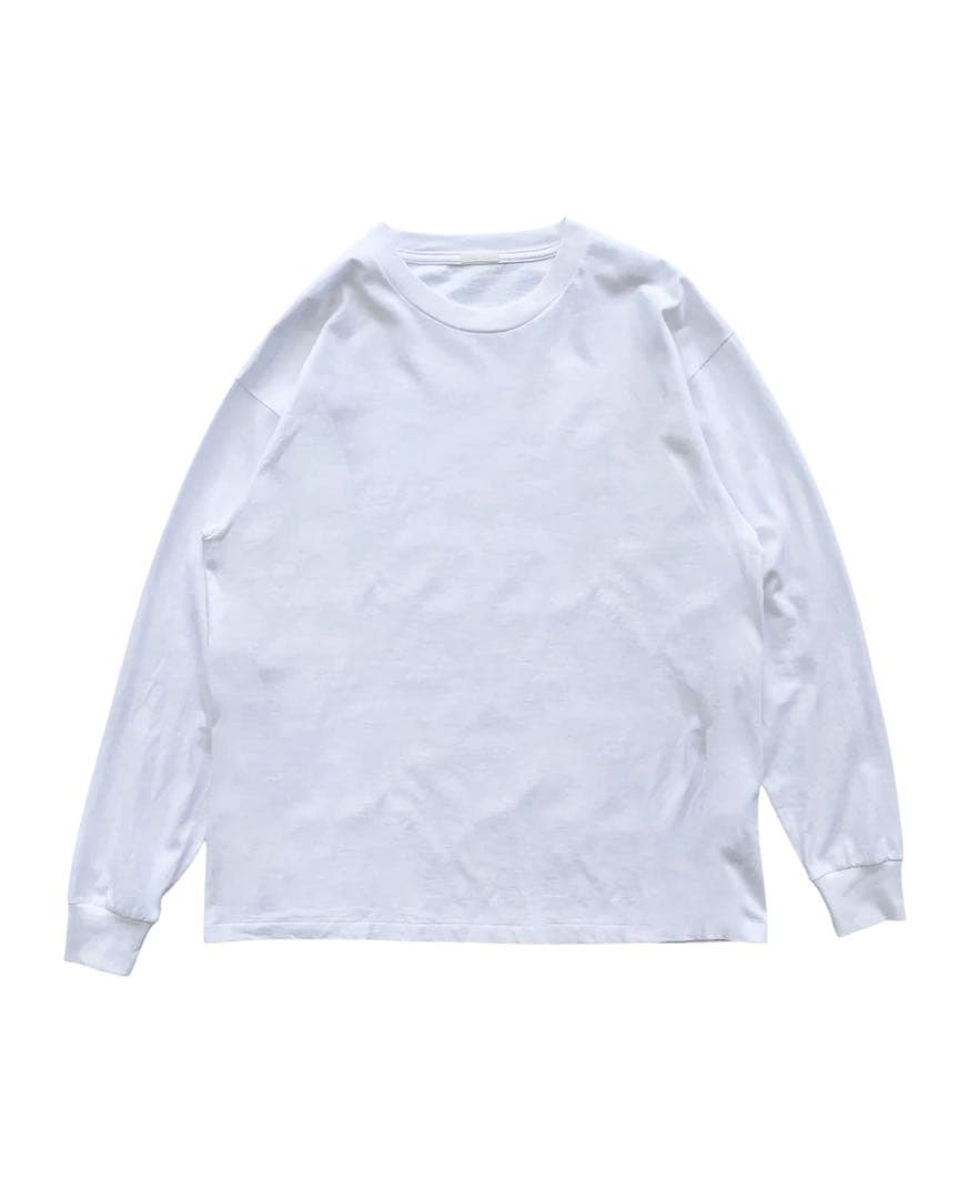 25aw COMOLI コットンジャージ 長袖Tシャツ WHITE 3 コモリ