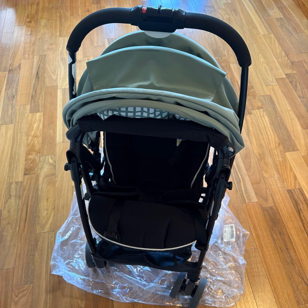 Aprica カルーンエアーAB チェックグリーン ベビーカー