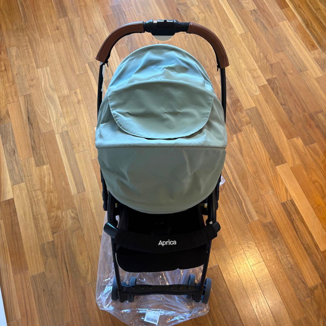 Aprica カルーンエアーAB チェックグリーン ベビーカー