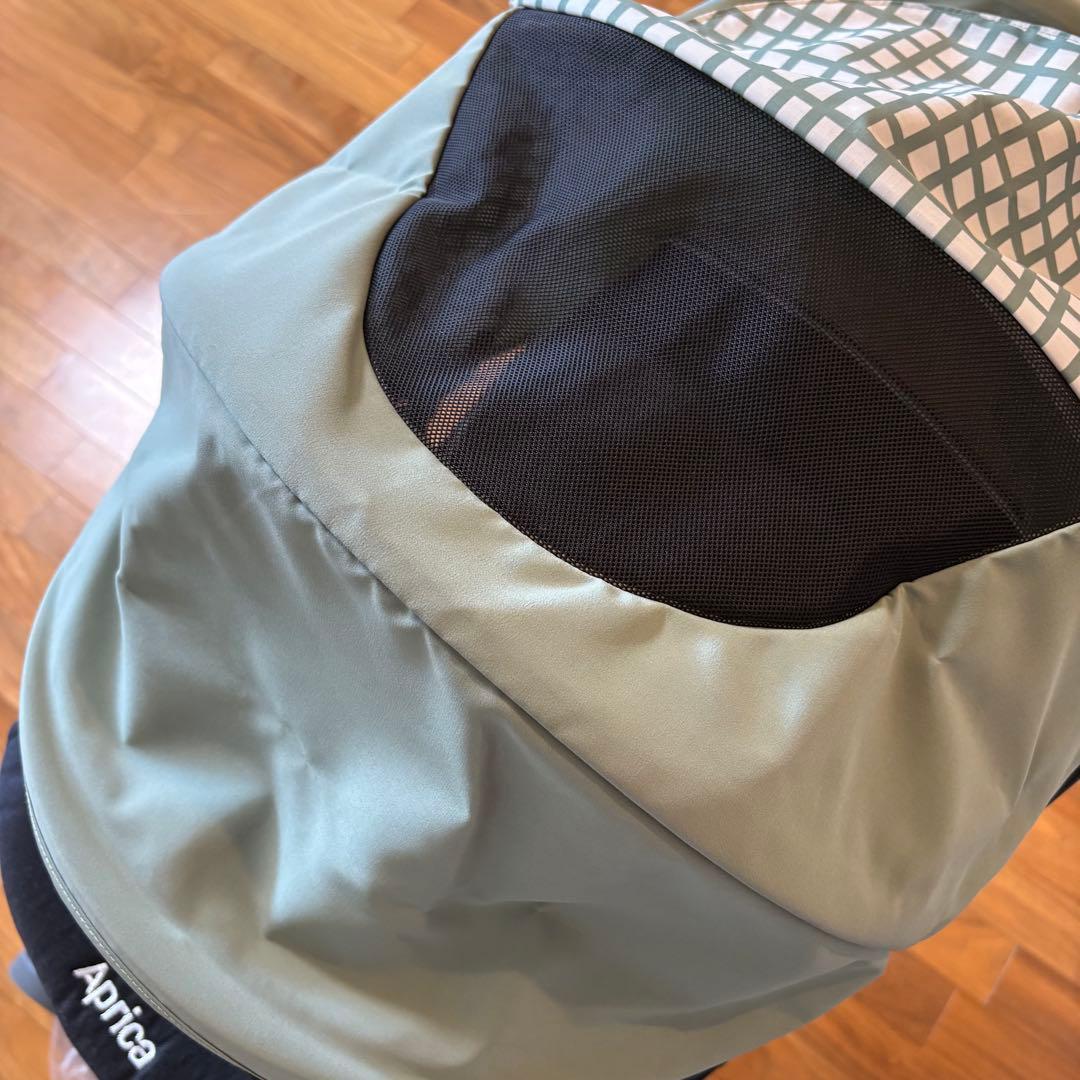 Aprica カルーンエアーAB チェックグリーン ベビーカー