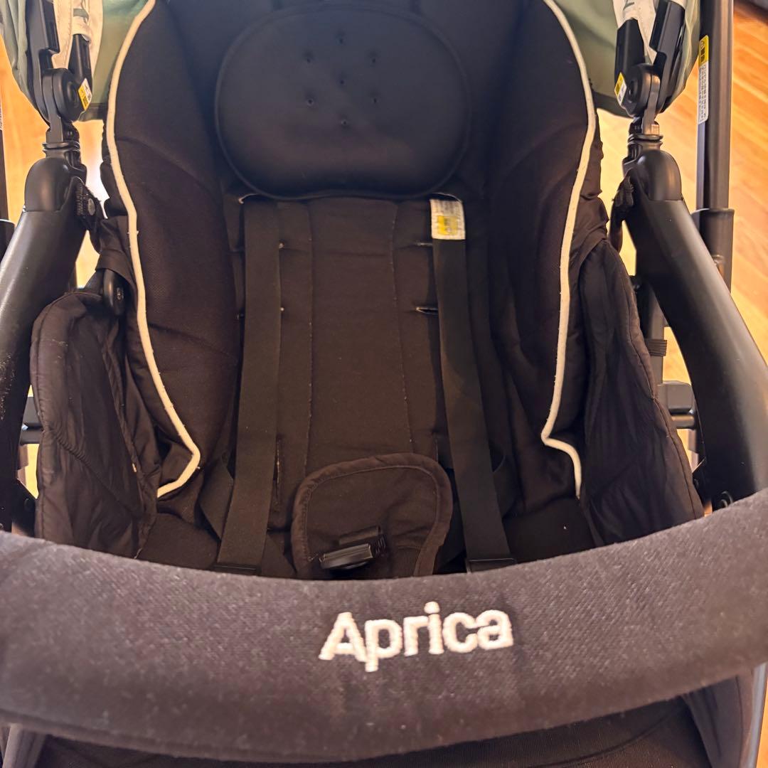 Aprica カルーンエアーAB チェックグリーン ベビーカー