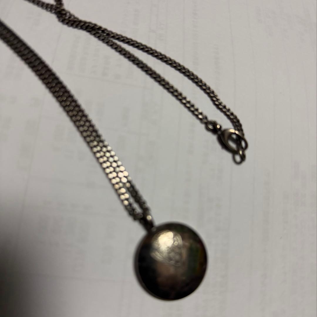 グッチ ネックレス 紋章 クレスト ラウンド シルバー925 ペンダントトップ