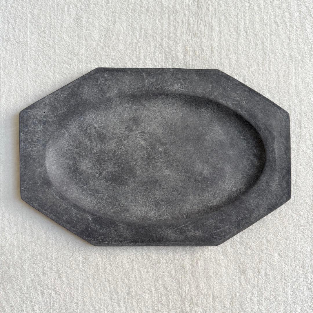 新品未使用★吉田次朗さん 八角プレート オーバル