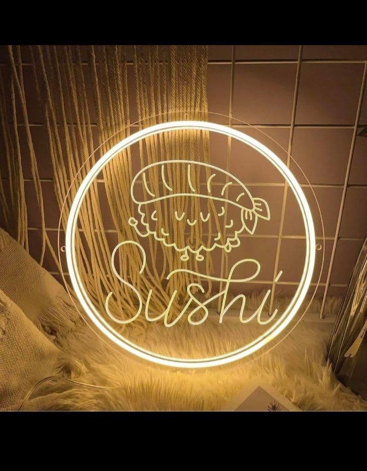 ★MDee ネオンウォールサイン LED ネオンライト アクリル製 お寿司