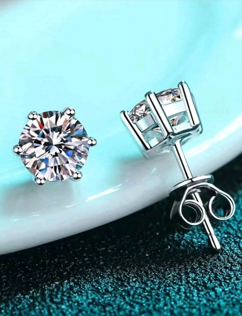 最高品質 大粒1ct×2 計2ct ピアス ダイヤモンド