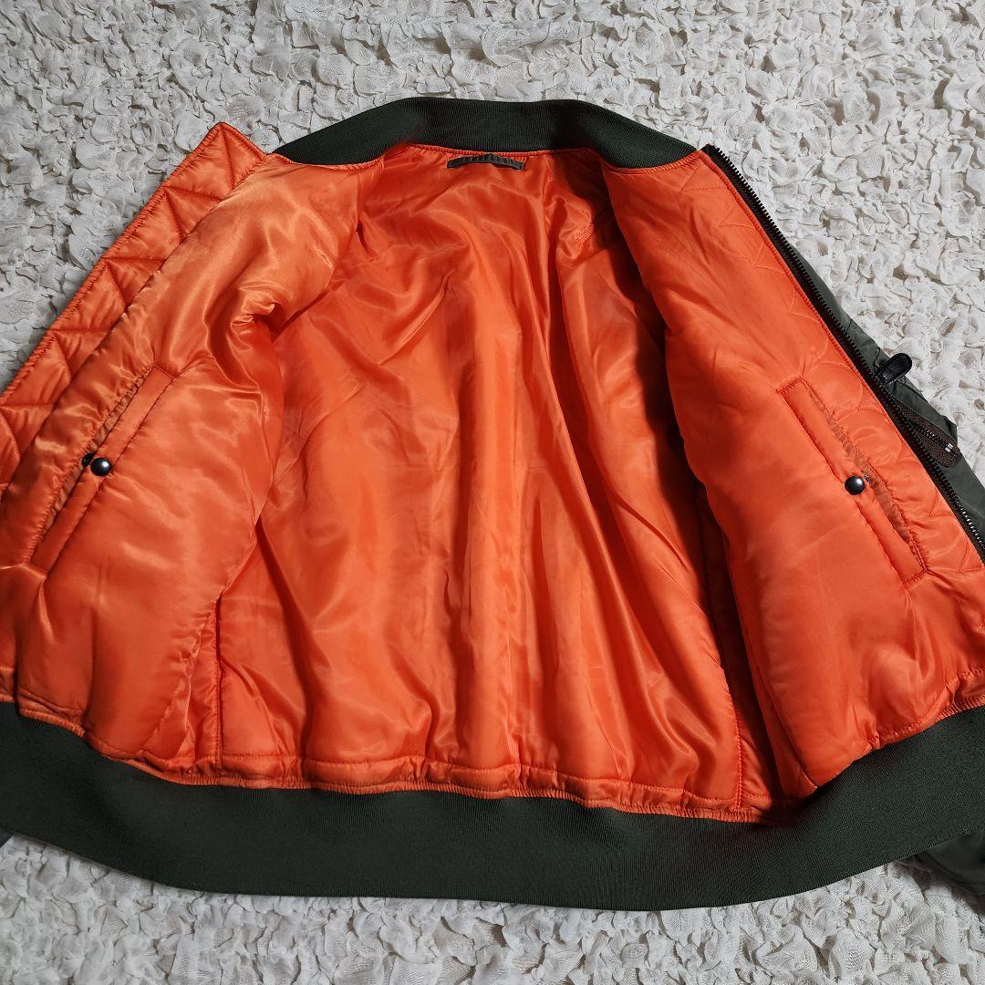 美品 ヒューストン MA-1 フライトジャケット セージグリーン