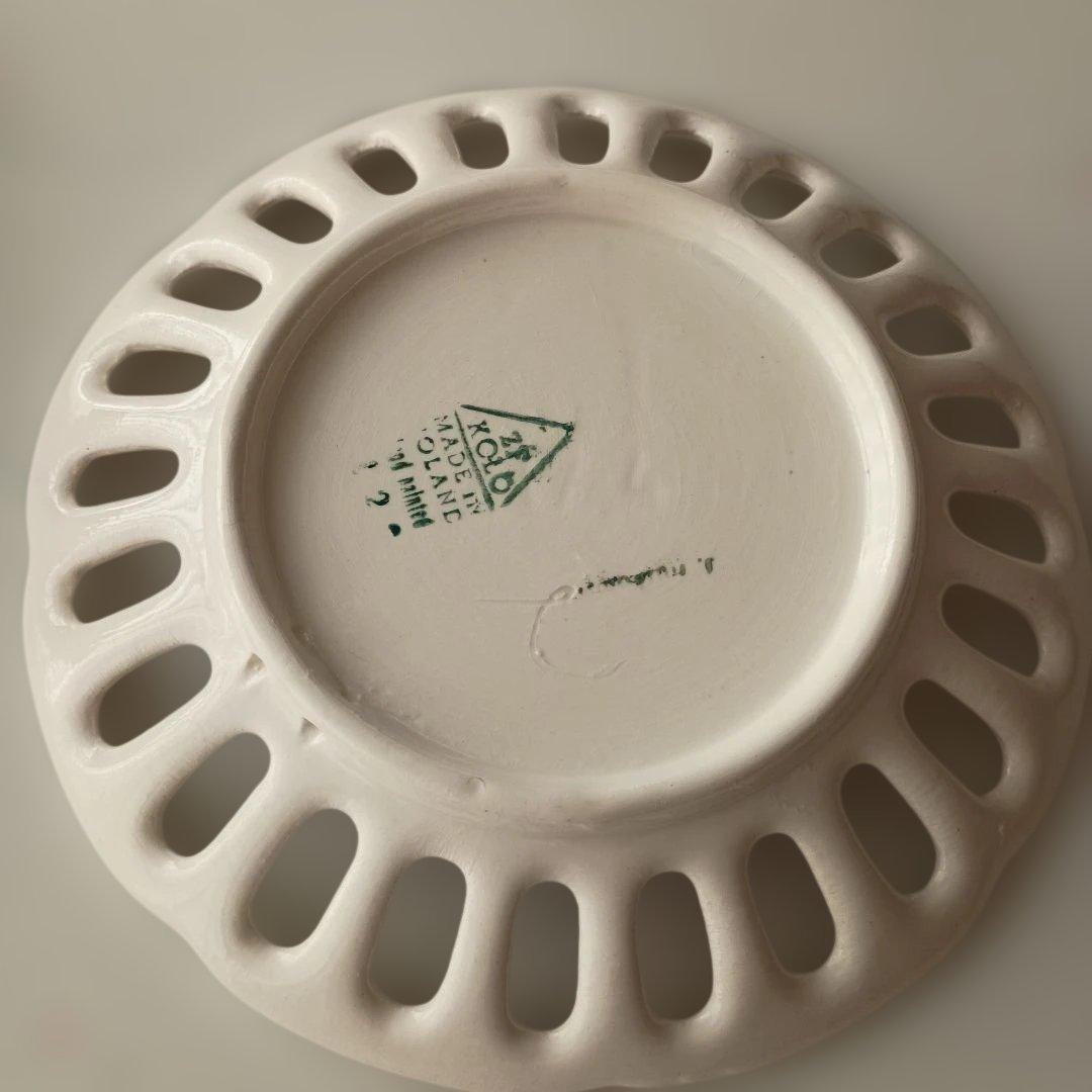 陶器皿5枚セット　ポーランド　ビンテージ　レトロ　壁掛け皿