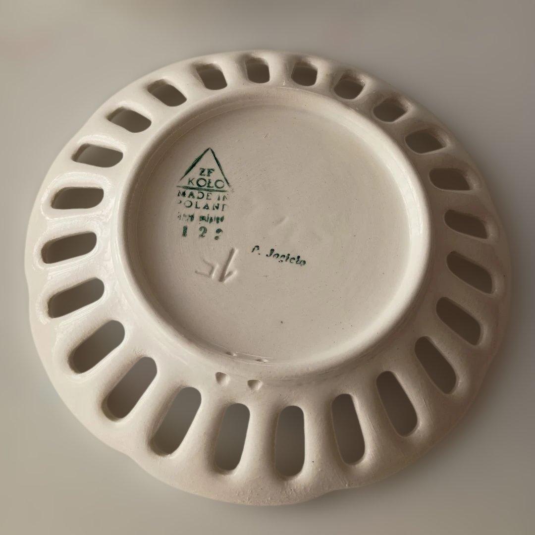 陶器皿5枚セット　ポーランド　ビンテージ　レトロ　壁掛け皿