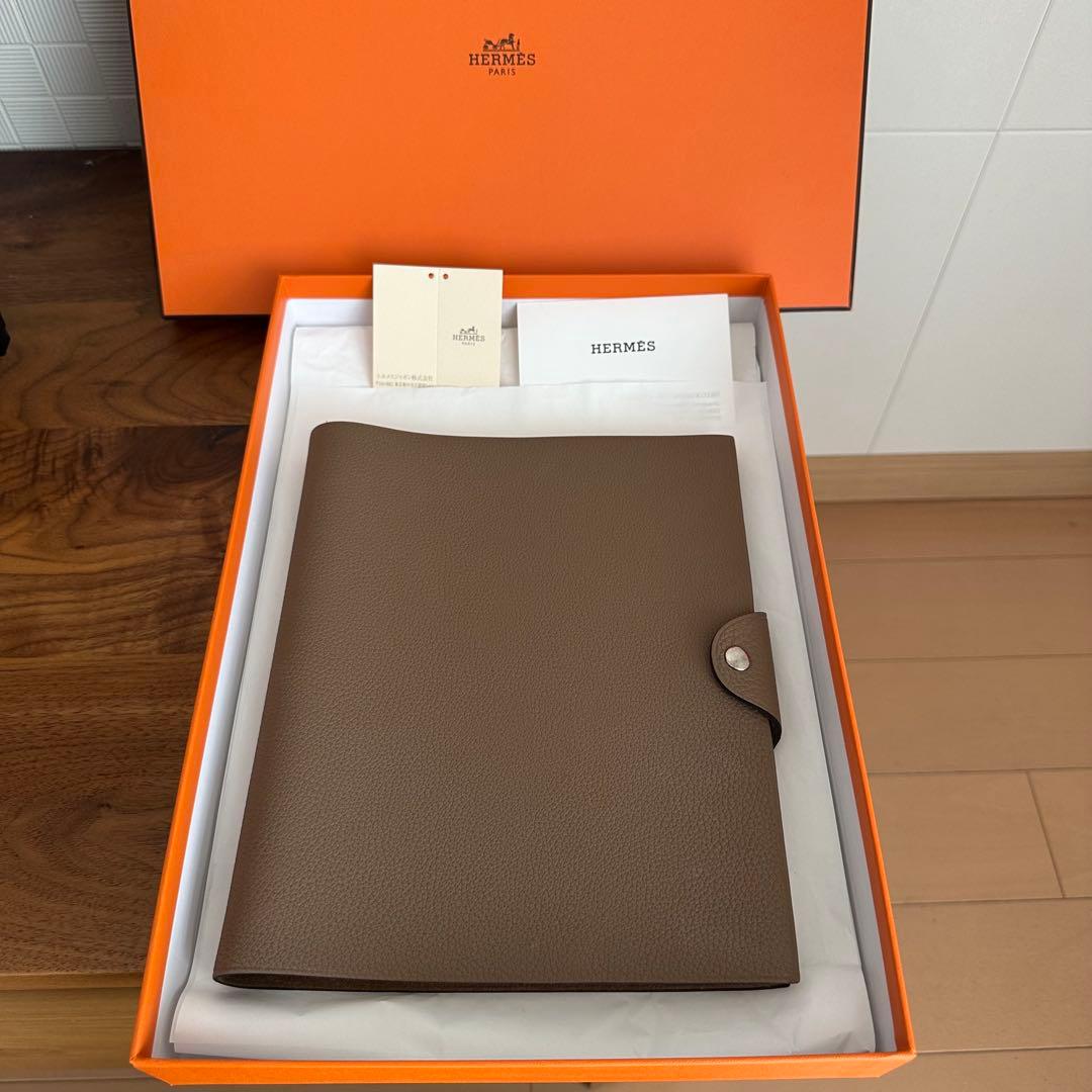 ⭐︎【美品】HERMES エルメス ノートブック ユリスMM エトゥープ