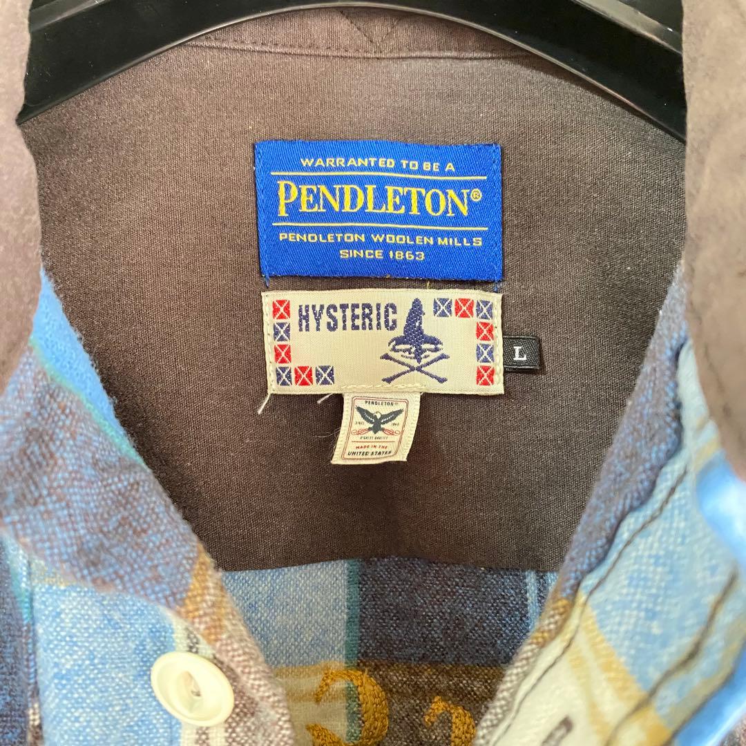 【希少⭐︎美品】ヒステリックグラマー×ペンドルトン　ヒスガール　刺繍　ネルシャツ