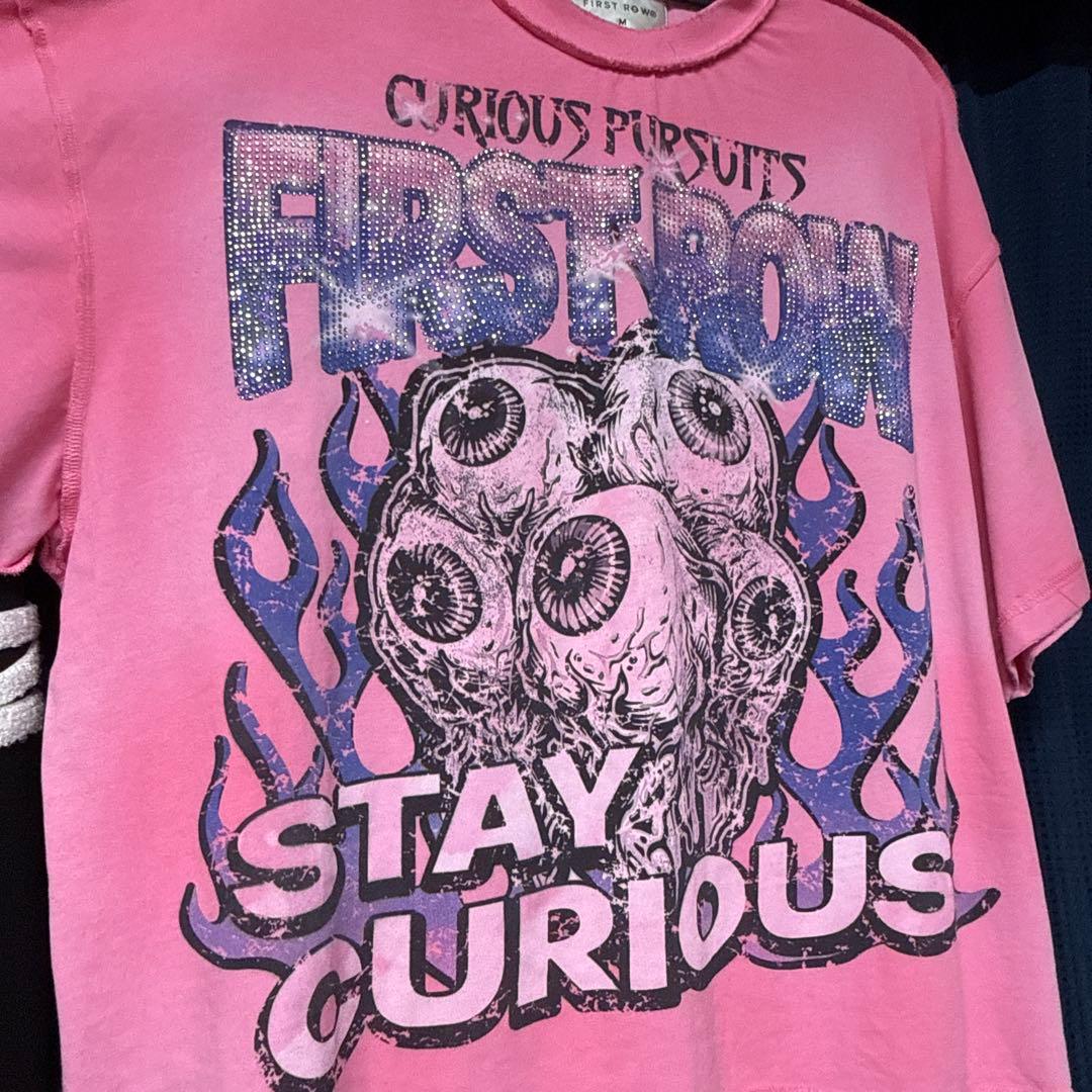 FIRST ROW ピンク Tシャツ M