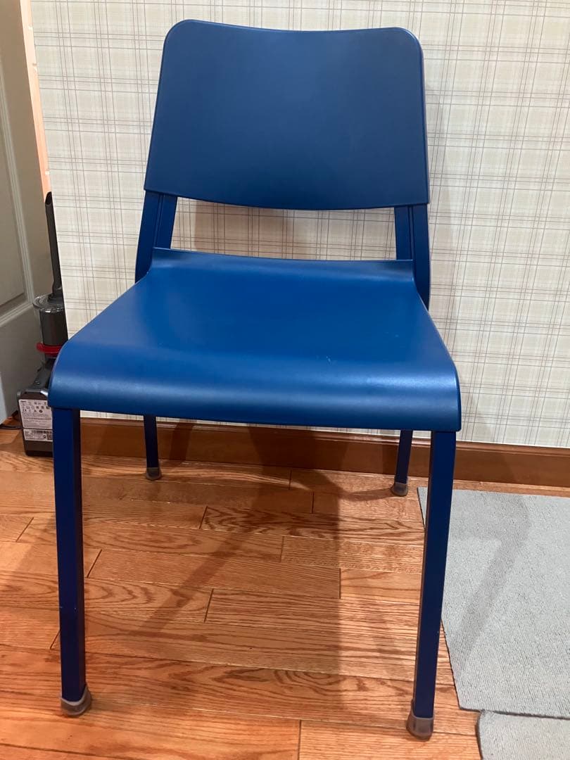 【状態良】IKEA TEODORES ブルー　ダイニングチェアセット