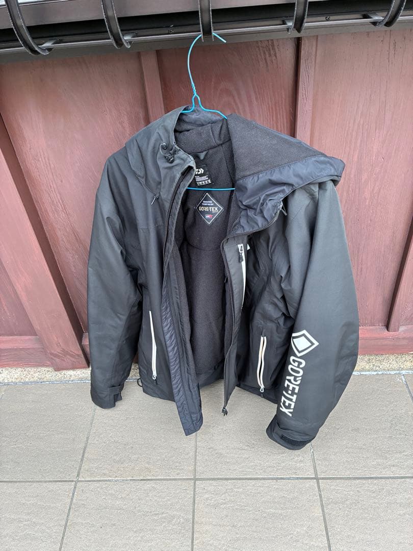 ゴアテックスgoretexフィッシングスーツ ブラック L