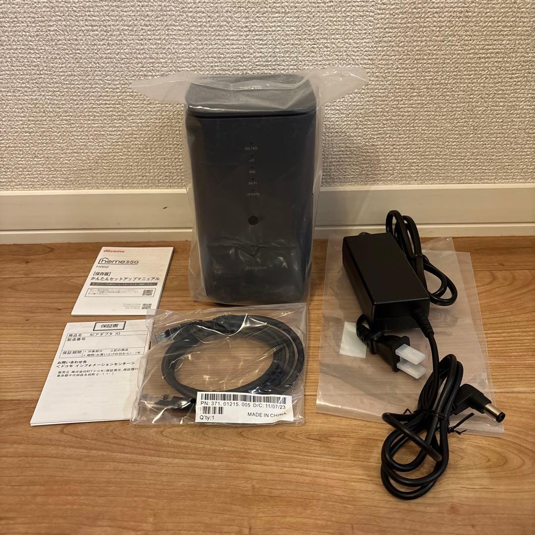 楽天モバイル設定済 docomo  5G HR02 ホームルーター