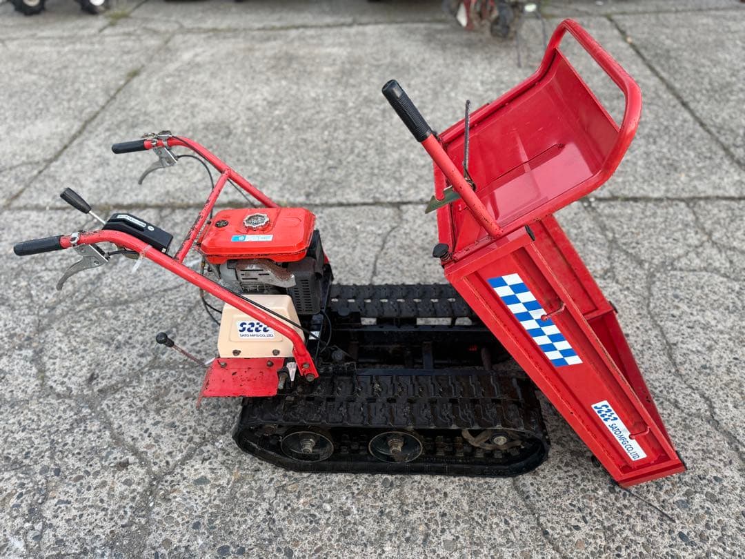 「新潟県長岡発」クボタ運搬車SC156DC ２５０キロ積み手動ダンプ動作確認済み