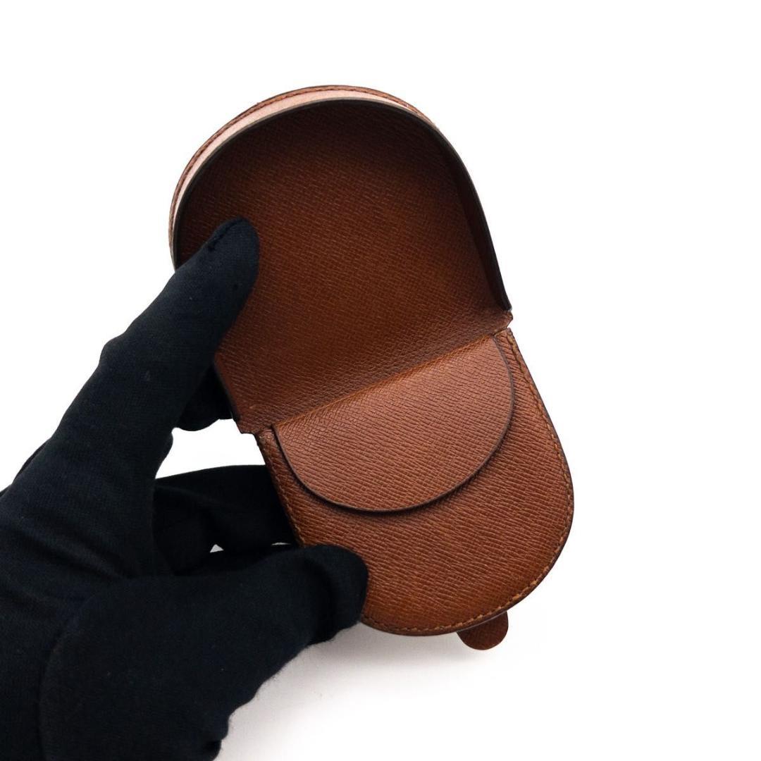 【超極美品】ルイヴィトン　ポルトモネキュベット　モノグラム　ケース　茶色