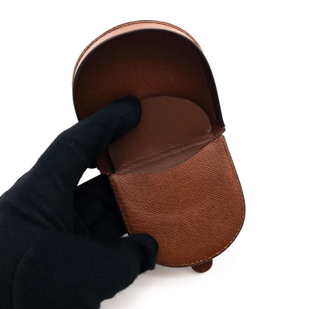 【超極美品】ルイヴィトン　ポルトモネキュベット　モノグラム　ケース　茶色