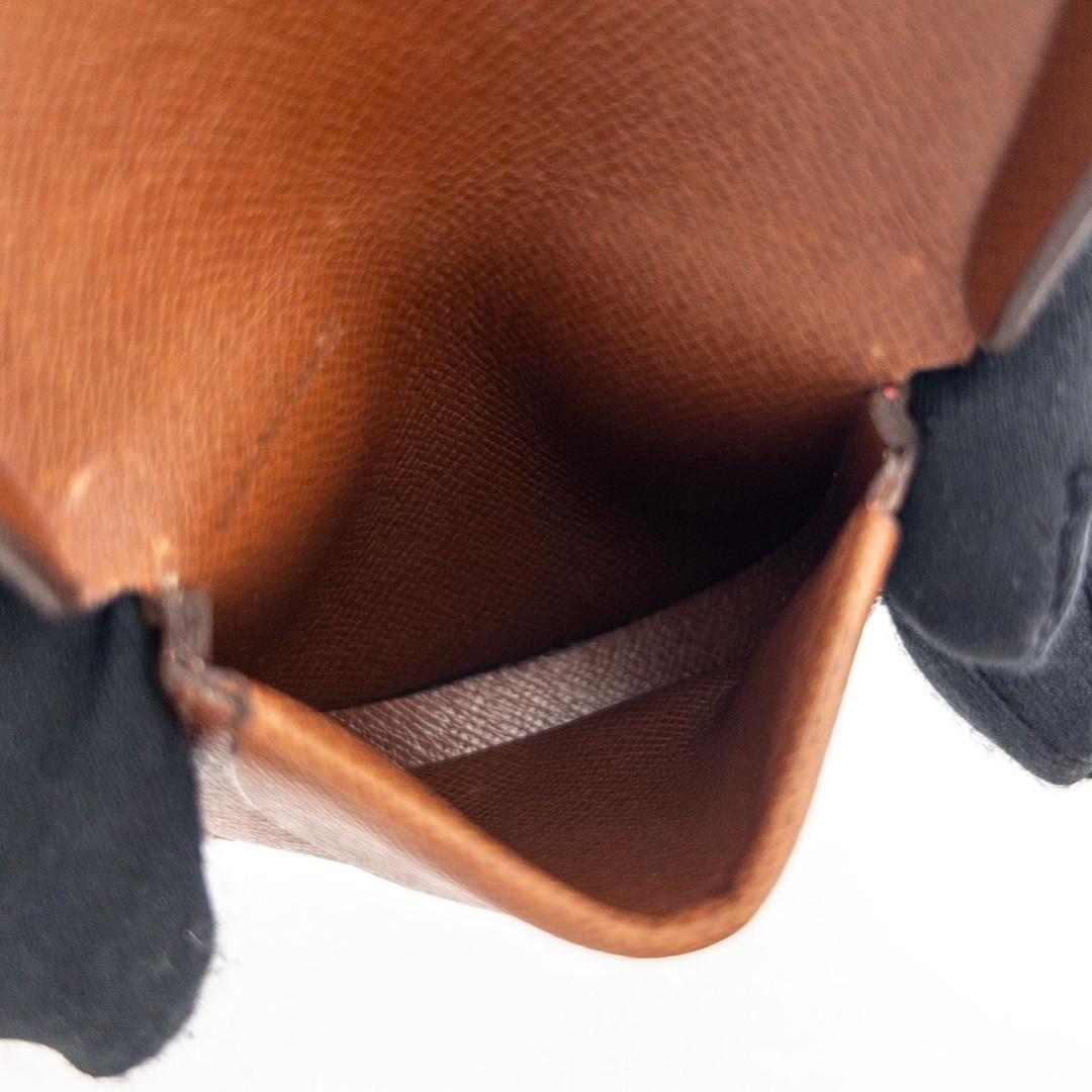 【超極美品】ルイヴィトン　ポルトモネキュベット　モノグラム　ケース　茶色