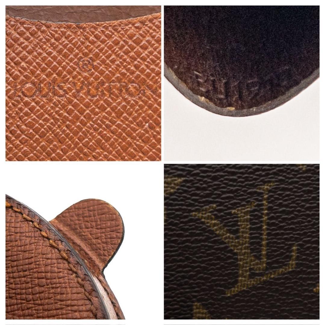 【超極美品】ルイヴィトン　ポルトモネキュベット　モノグラム　ケース　茶色