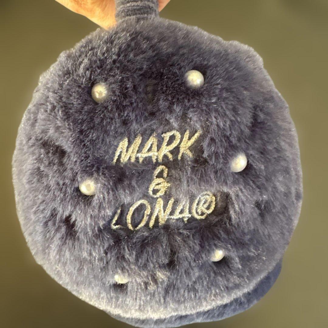 MARK&LONA マークアンドロナ　ファー耳あて ブルー