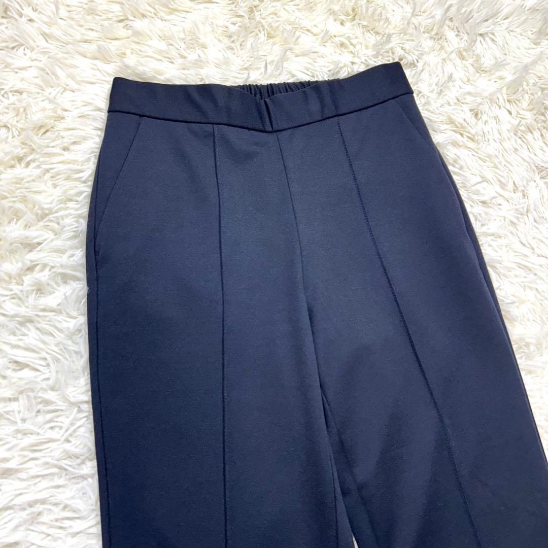 春夏【未使用タグ付☆洗える】パジャマスーツ　セットアップ　カラーレス　ネイビーS